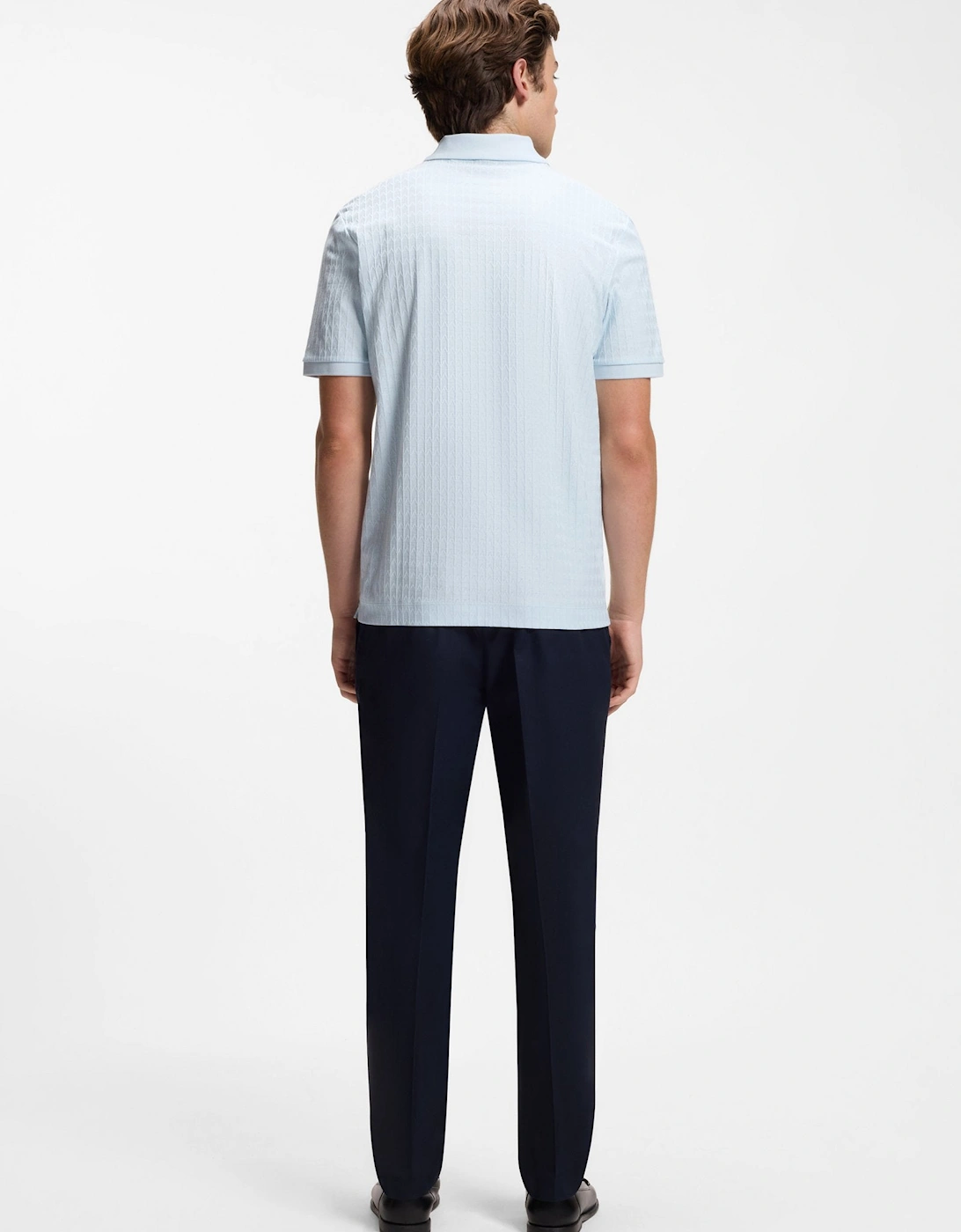 BOSS Black H Parlay 321 Polo Shirt 499 Open Blue