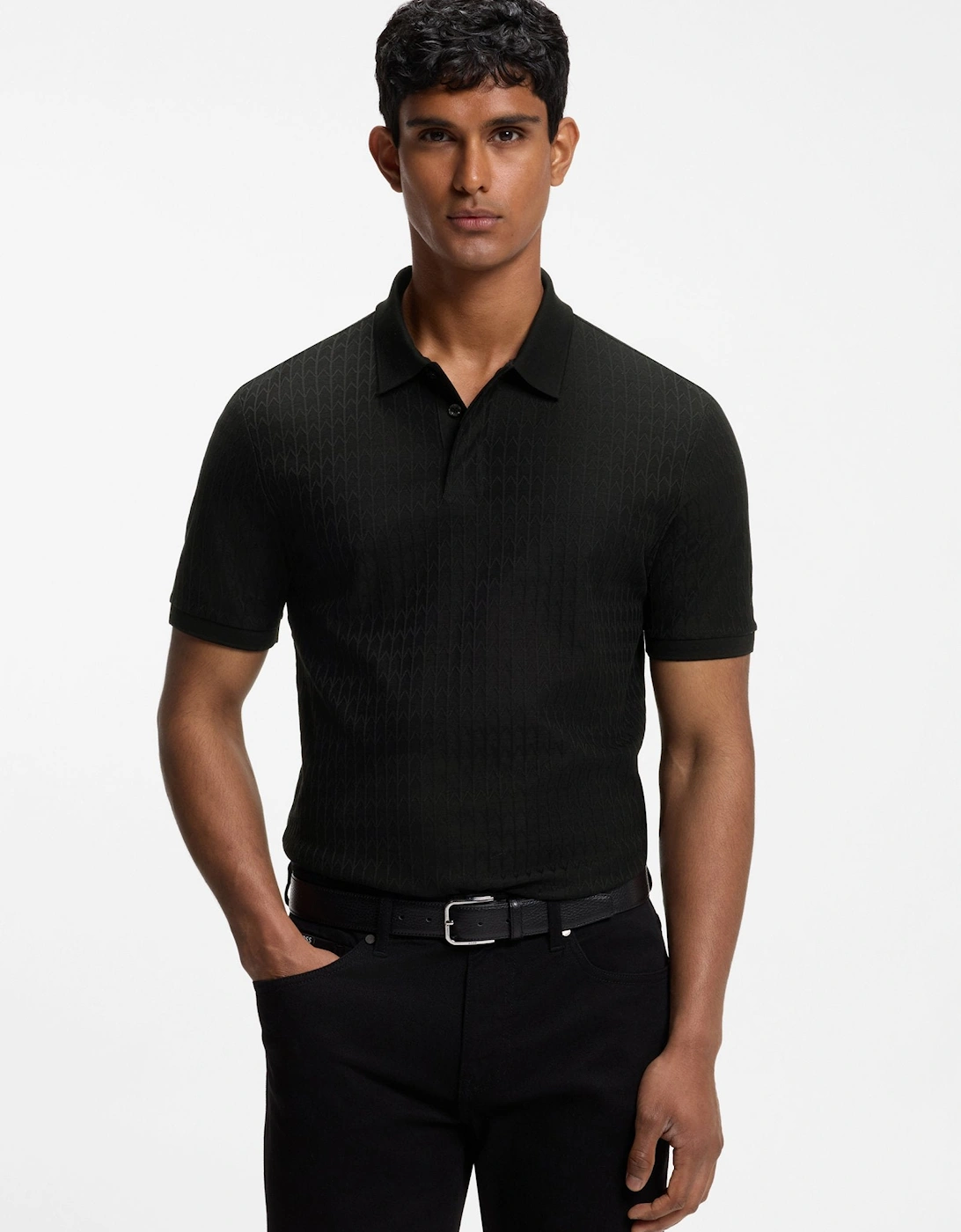 BOSS Black H Parlay 321 Polo Shirt 001 Black