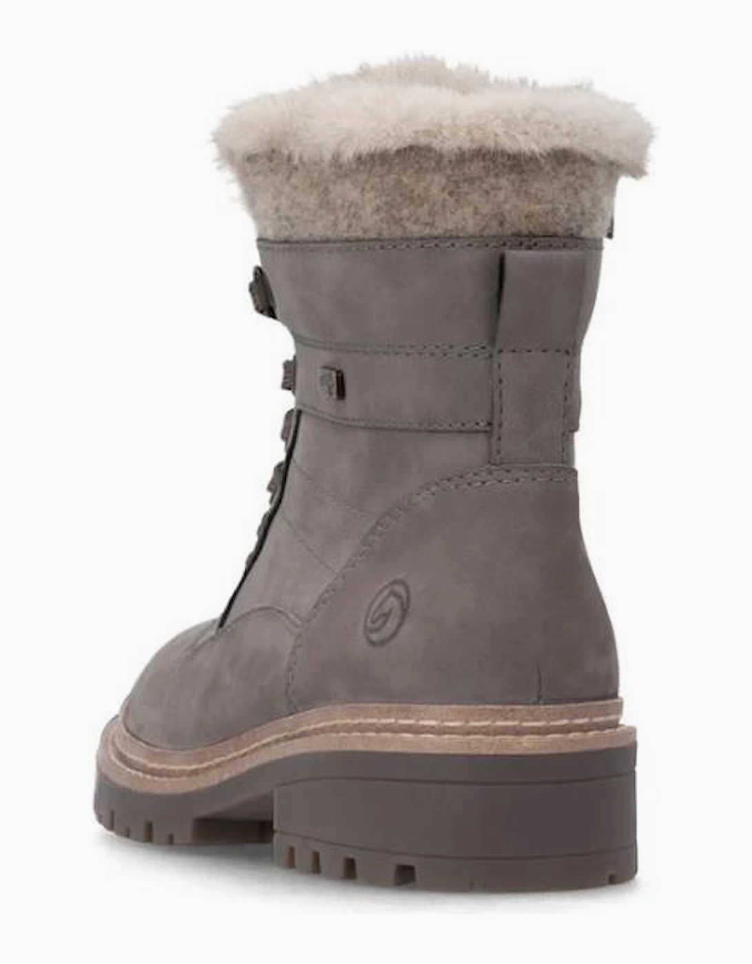 Remonte D0B81-42 ladies waterproof boot in Grey Combi