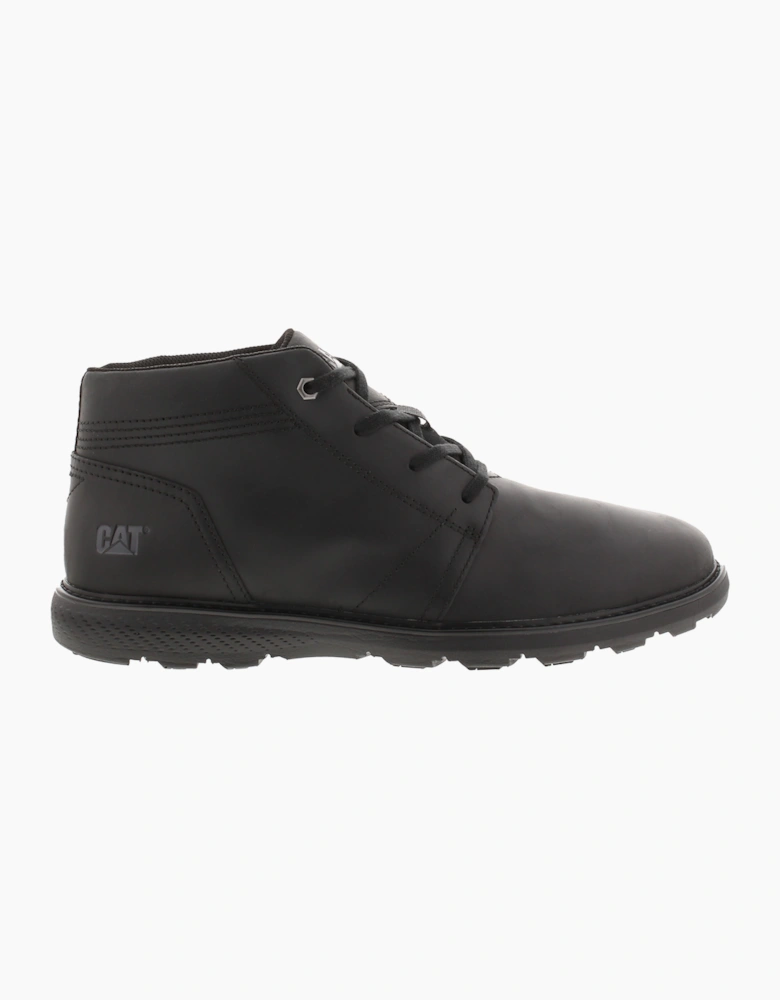 Caterpillar Mens Smart Boots Trey 2.0 Leather Lace Up black UK Size