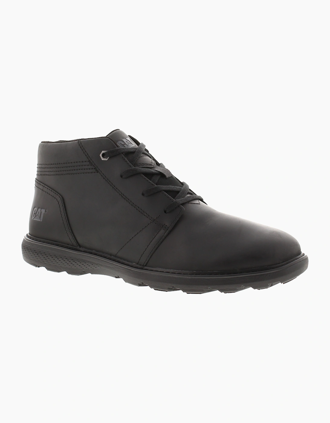 Caterpillar Mens Smart Boots Trey 2.0 Leather Lace Up black UK Size