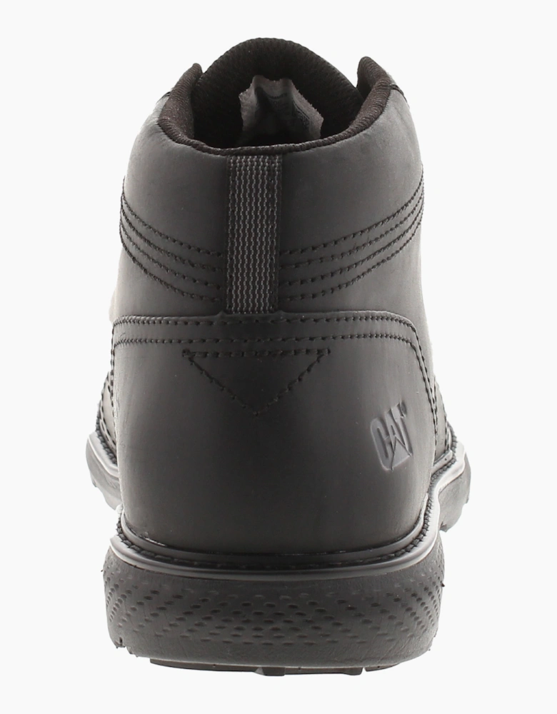 Caterpillar Mens Smart Boots Trey 2.0 Leather Lace Up black UK Size