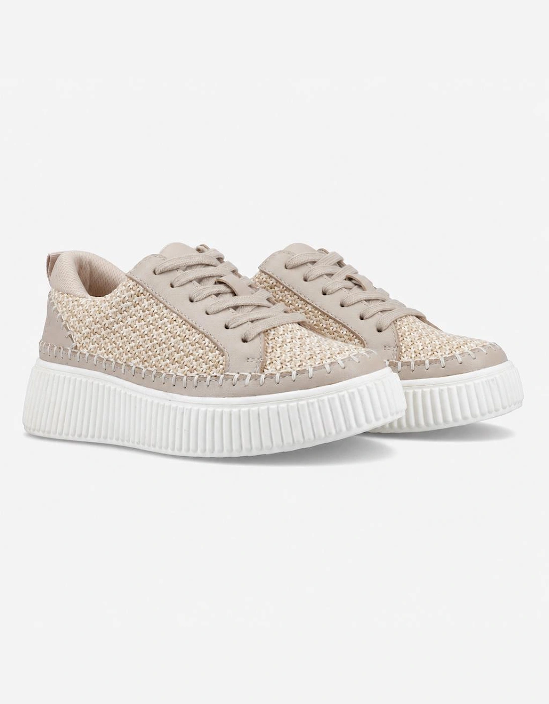 Hush Puppies HAISLEY Womens Casual Trainers Taupe