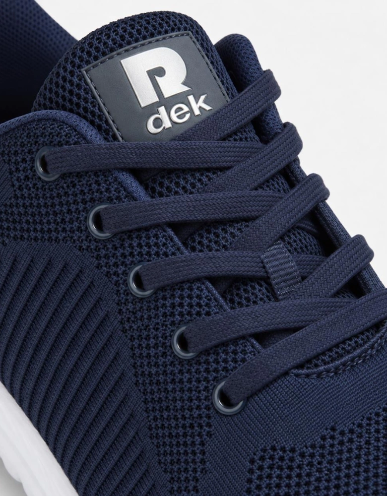 DEK FREEWAY Unisex Mesh Lace Up Trainers Navy