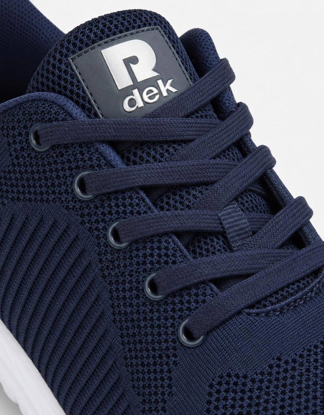 DEK FREEWAY Unisex Mesh Lace Up Trainers Navy