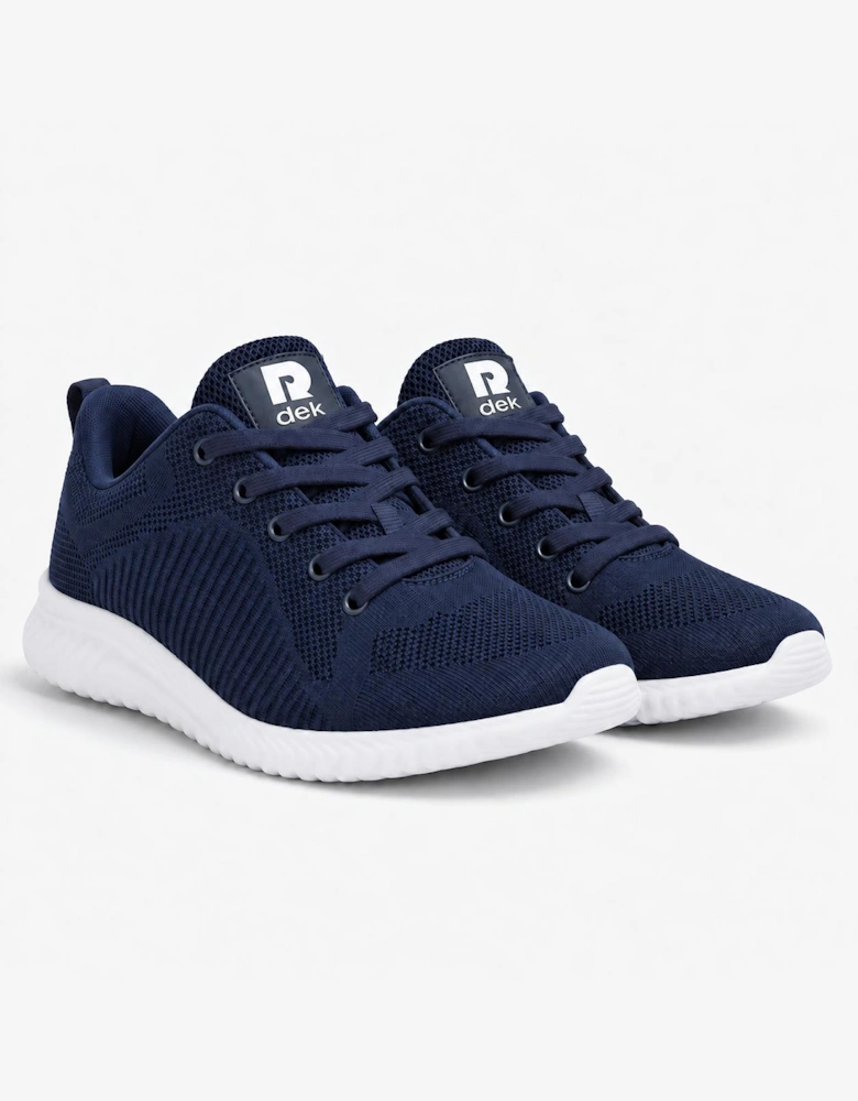 DEK FREEWAY Unisex Mesh Lace Up Trainers Navy