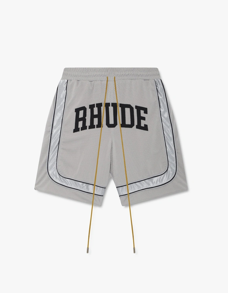 Baggy Mesh Collegiate Shorts Grey