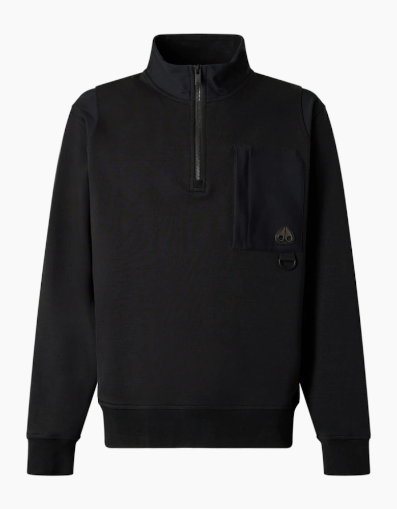 Moose Knuckles Dalon Quarter Zip 292 Black
