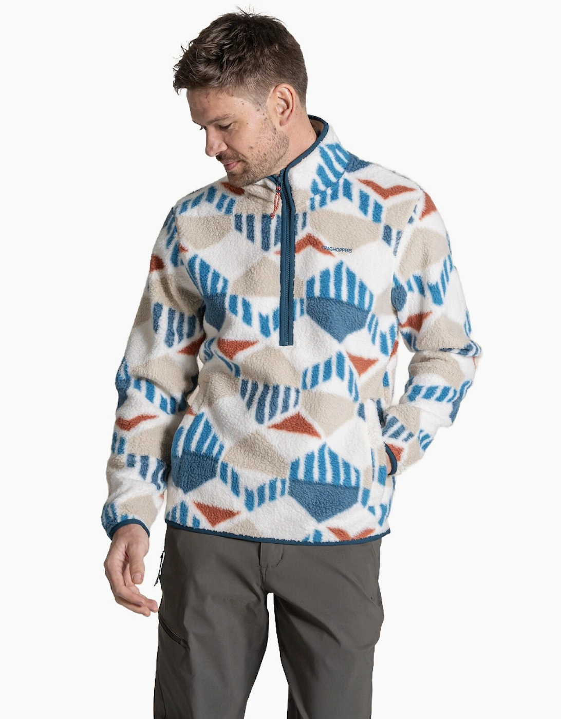 Craghoppers Mens Tatton II Borg Half Zip Fleece