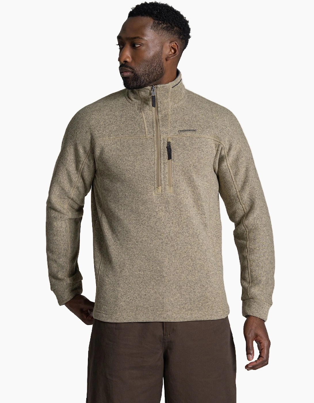 Craghoppers Mens Torney III Knitlook Half Zip Fleece