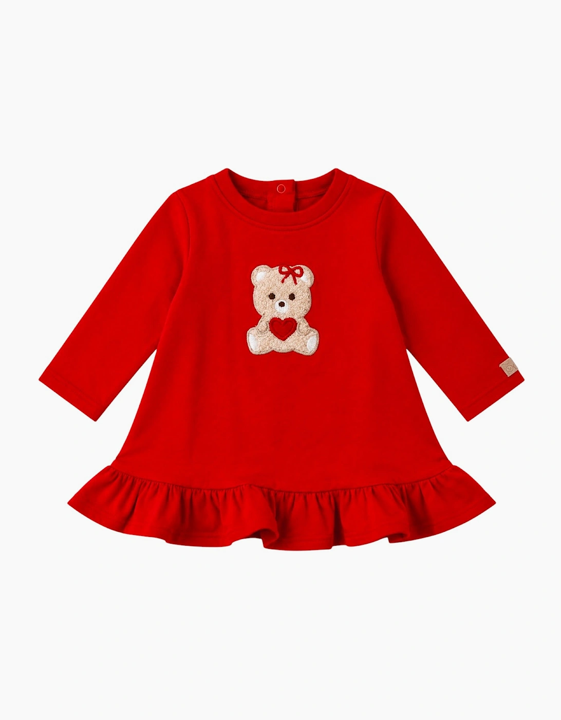 Girls Red Teddy Bear Dress