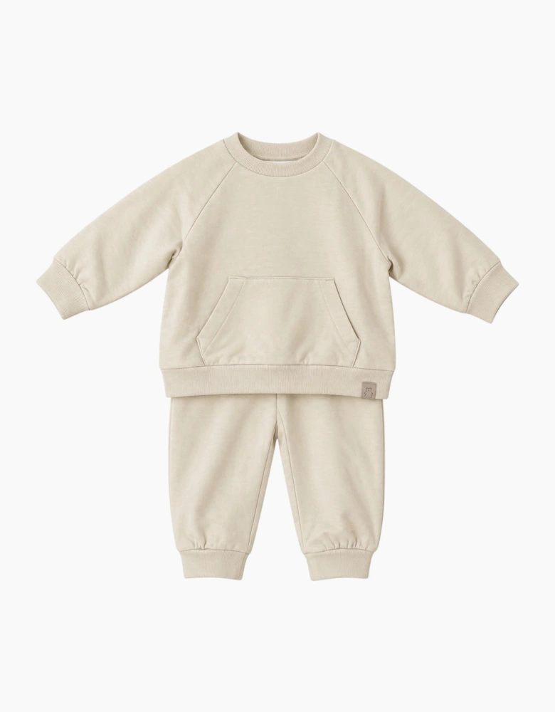 Boys Beige Everyday Tracksuit