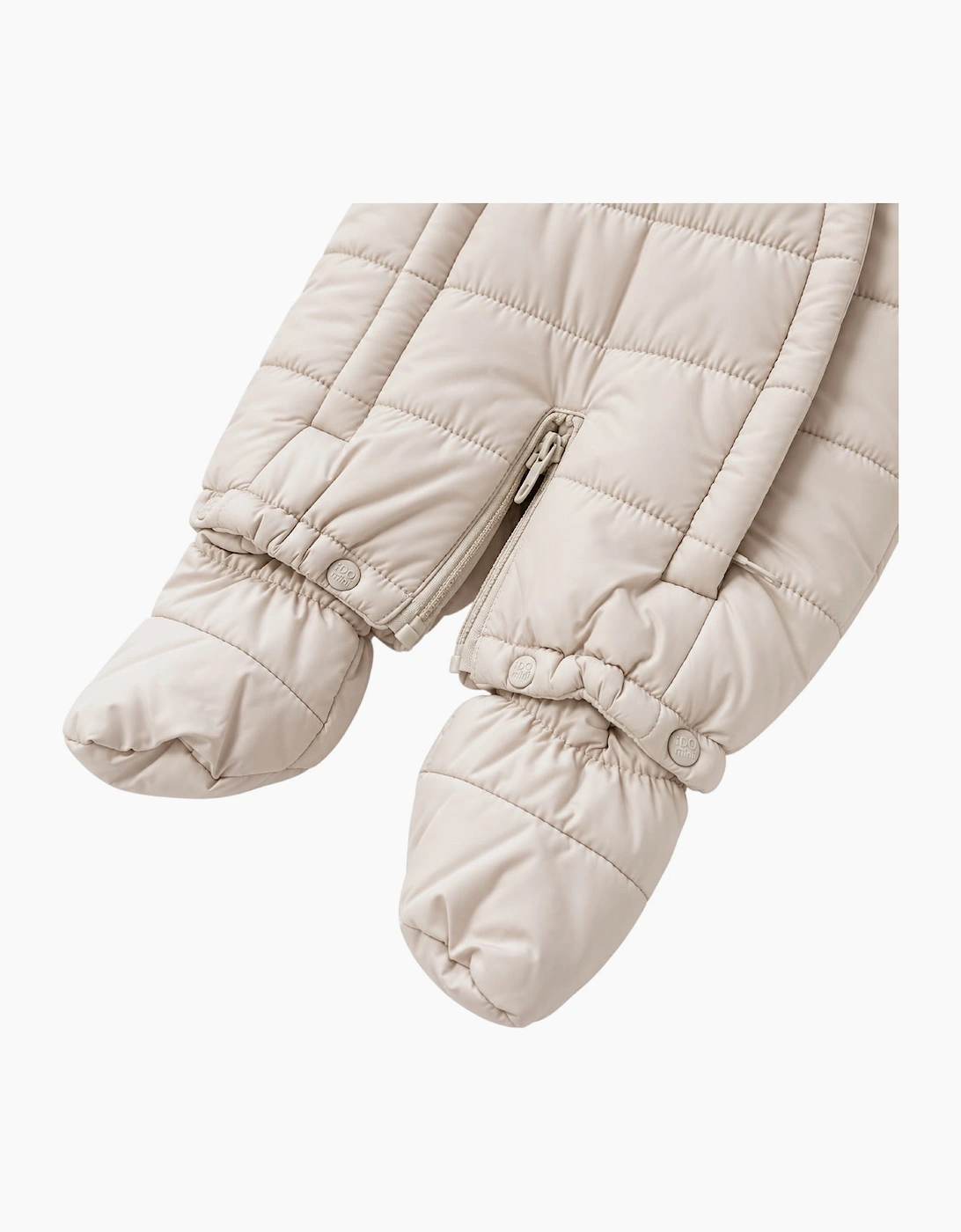 Unisex Beige Padded Snowsuit