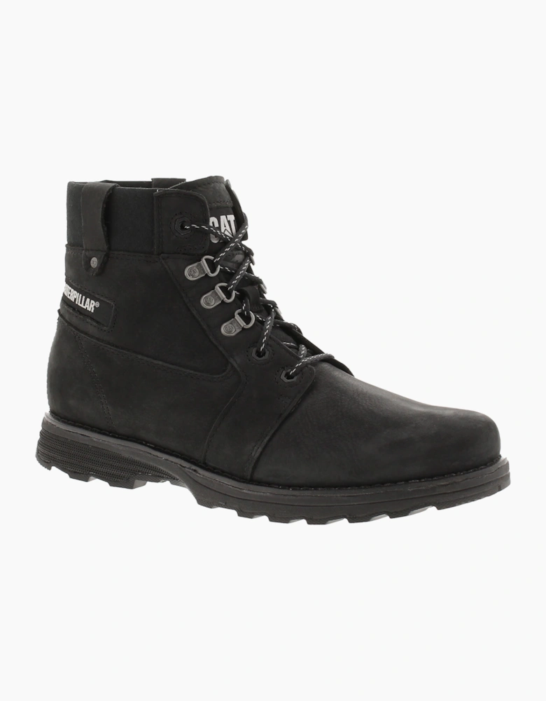 Caterpillar Womens Ankle Boots Charli Fleece Leather Lace Up black UK Size
