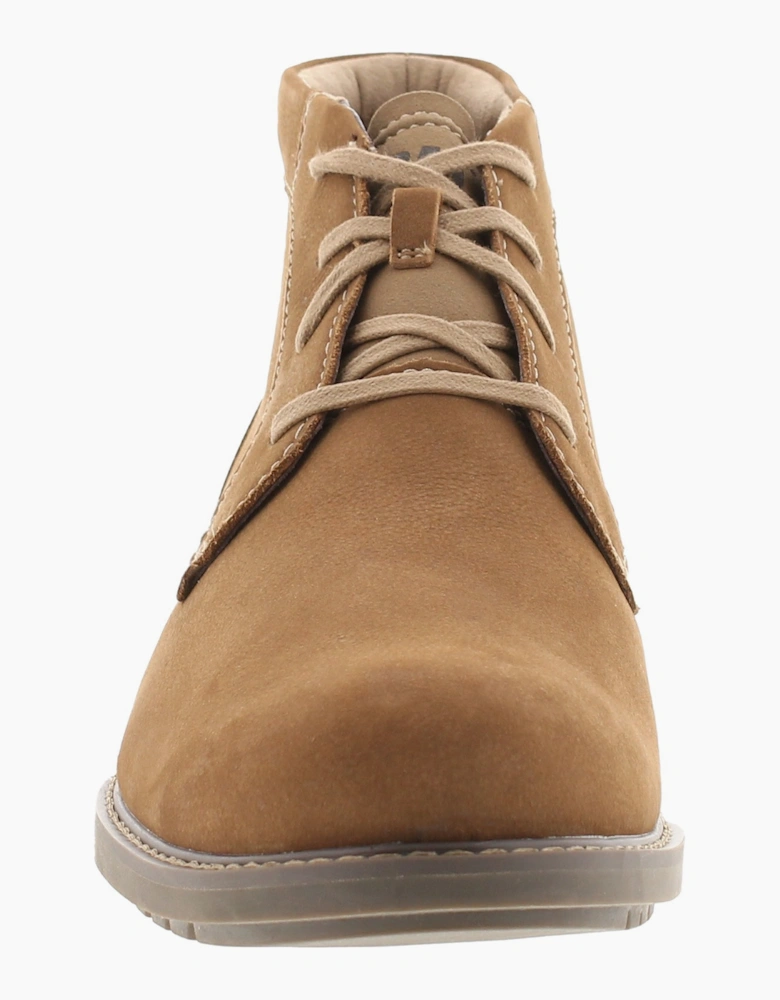 Caterpillar Mens Smart Boots Brock Leather Lace Up tan UK Size