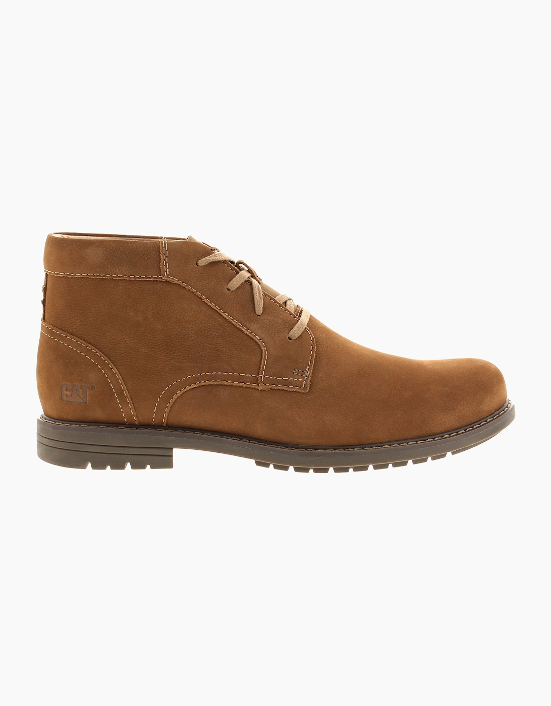 Caterpillar Mens Smart Boots Brock Leather Lace Up tan UK Size