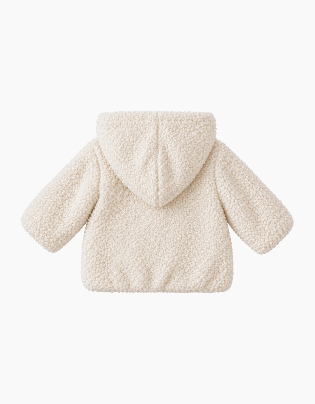 Unisex Boucle Hooded Zip Up Jacket