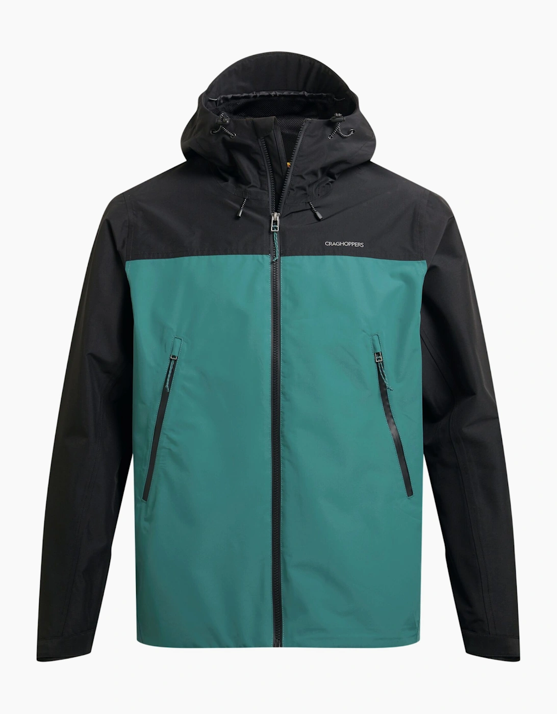 Craghoppers Men's Black/Green Vanth Waterproof Jacket - /Mosaic - S - /Mosaic - 100% Polyester - Image 3