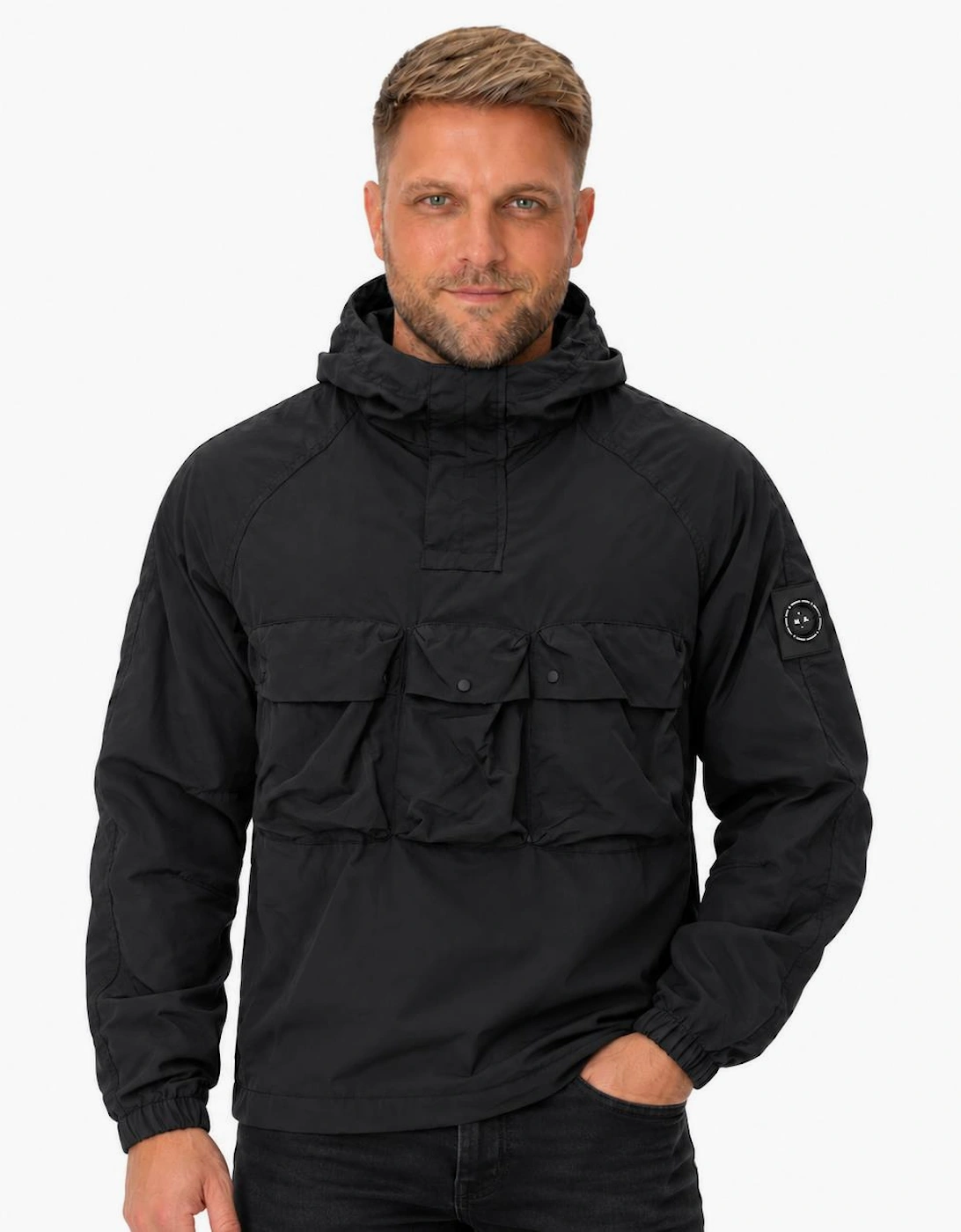 Marshall Artist Sefton 1/4 Zip Jacket Black