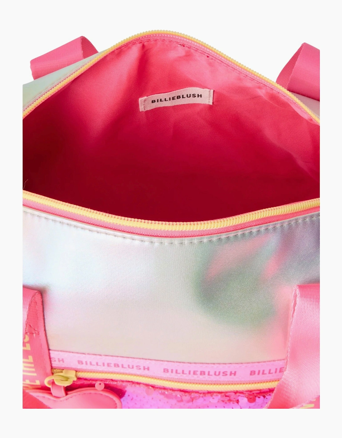 Girls Pink Sequin Weekender Bag