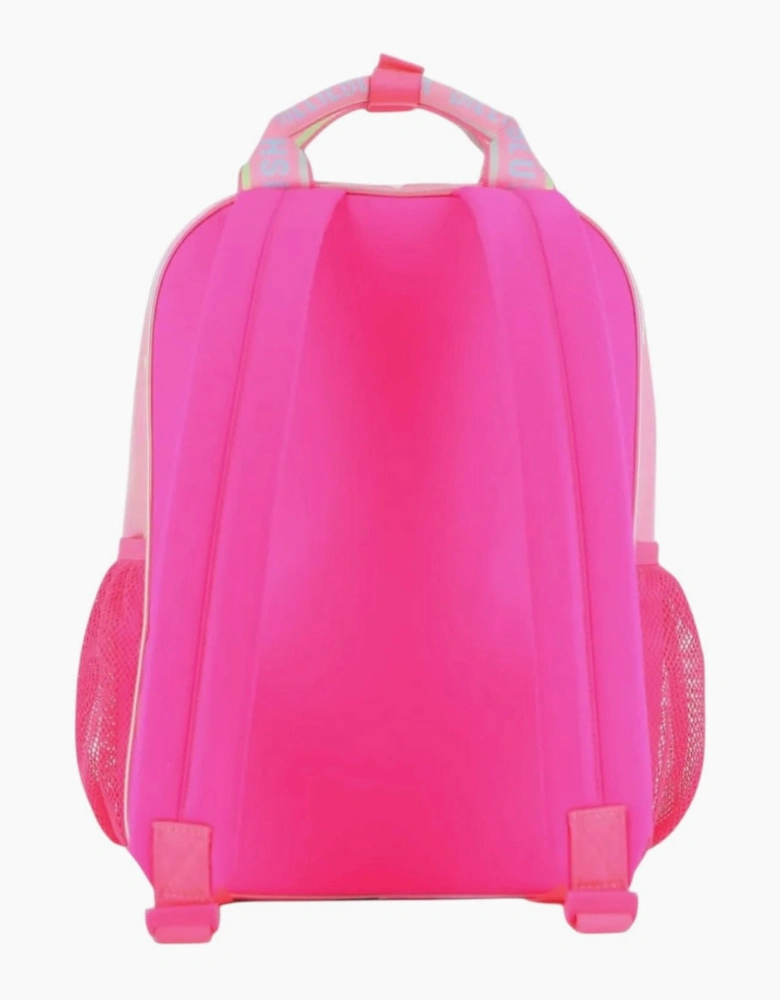 Girls Pink Multicoloured Backpack