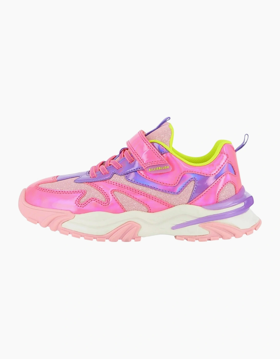 Girls Pink Multicoloured Sporty Trainers