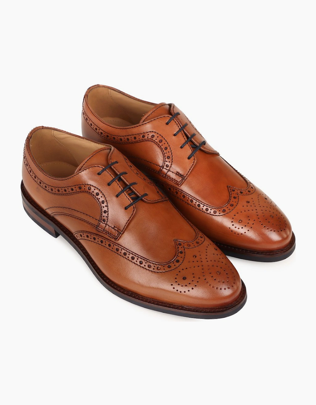 Longwood Mens Wide Fit Brogues