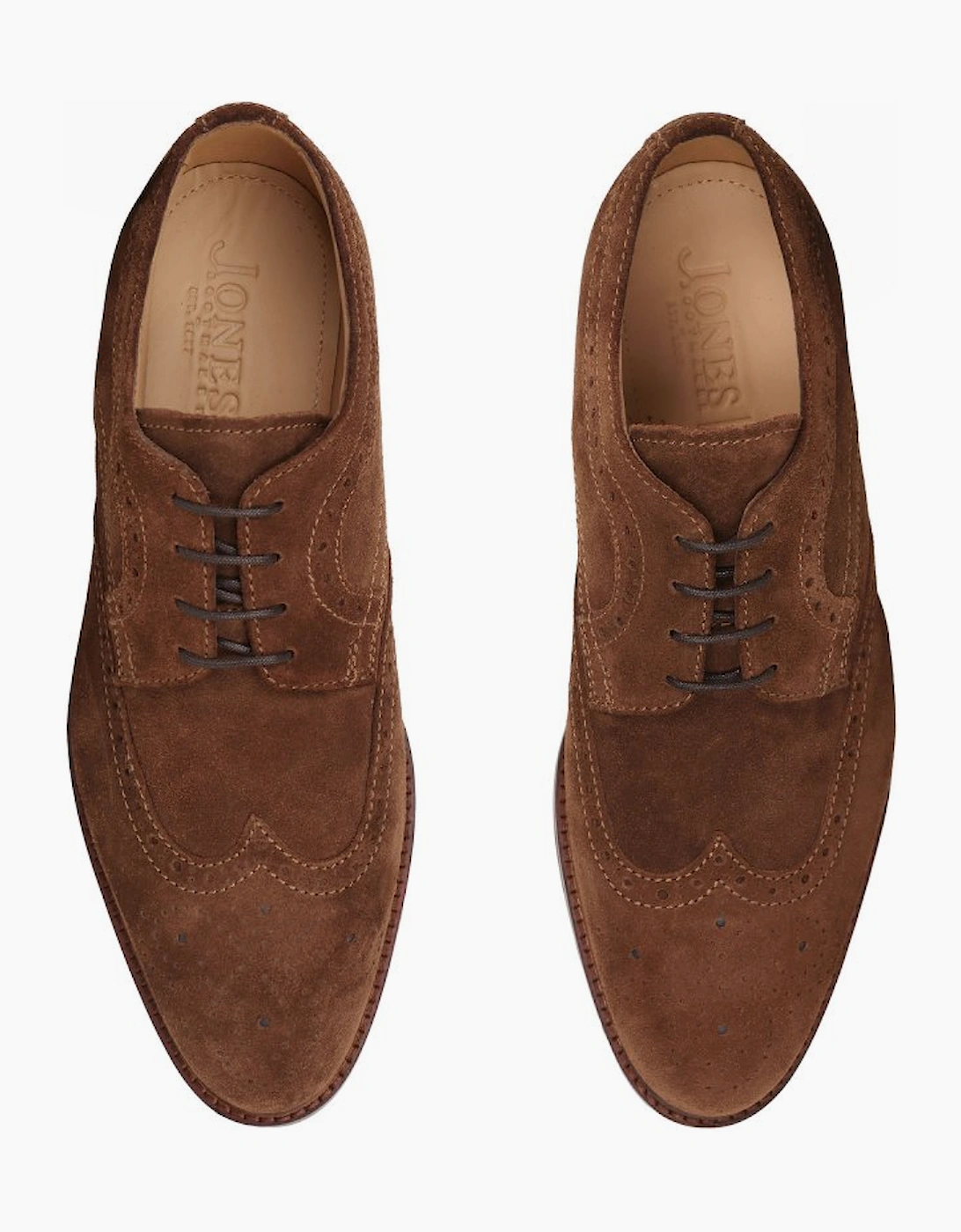 Longwood Mens Wide Fit Brogues