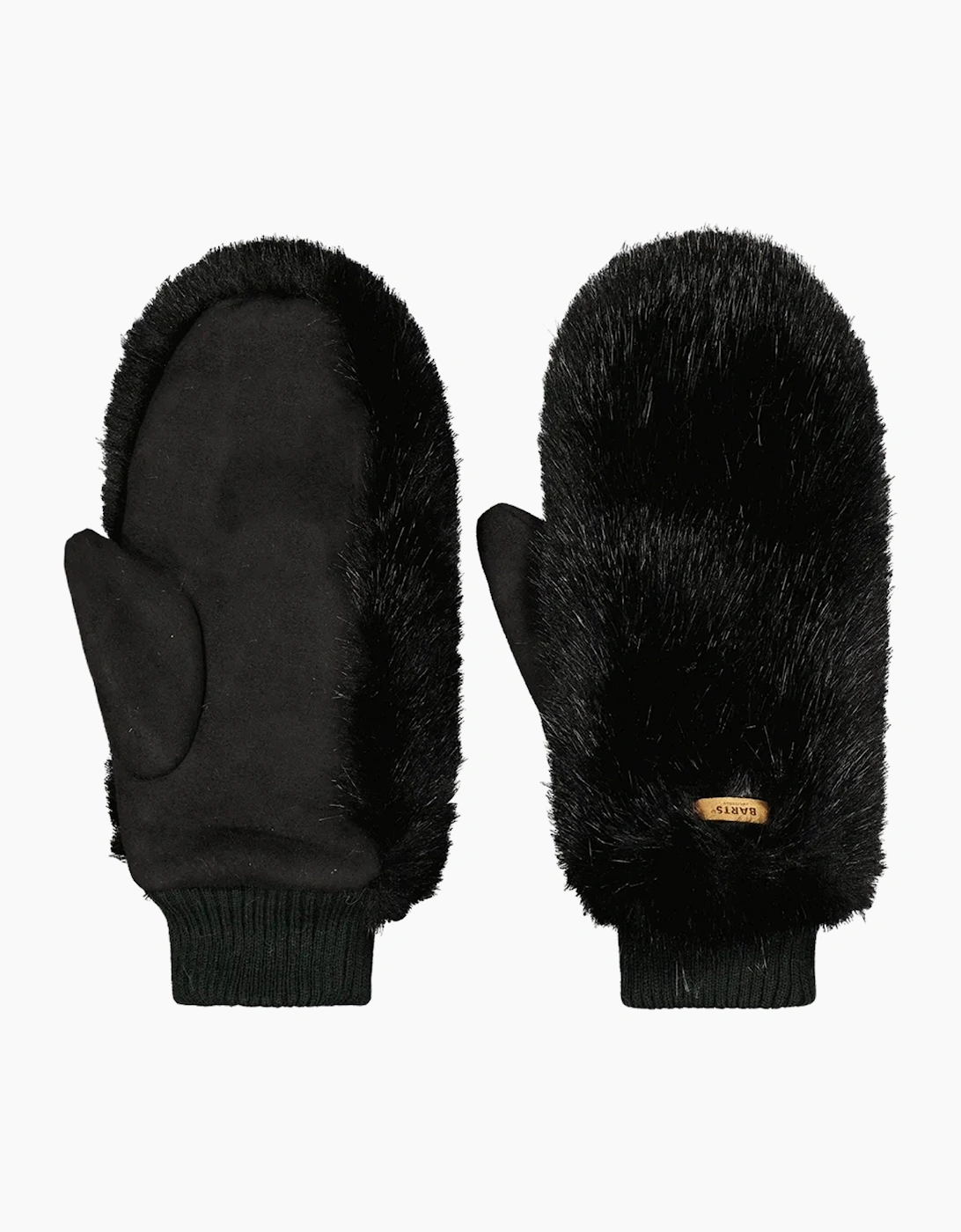 Barts Womens Fur Mitts Knitted cuff Mittens