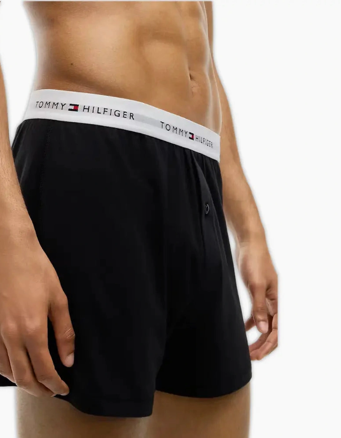 2-Pack Signature Cotton Jersey Boxer Shorts, Black/Grey