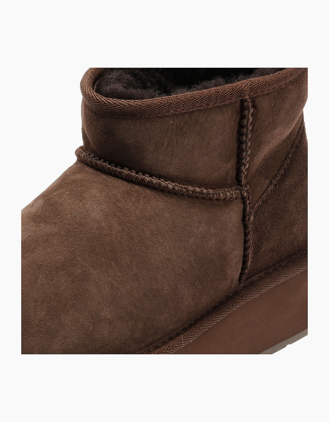 Emu Australia Stinger Micro Flatform 2.0 Sheepskin Women's Chocolate Boots