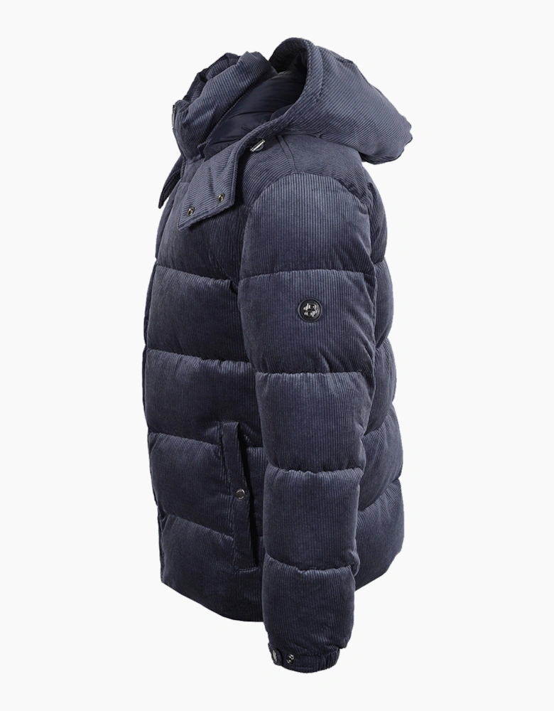 Boss Black CLAUDION CORD JACKET OPEN BLUE