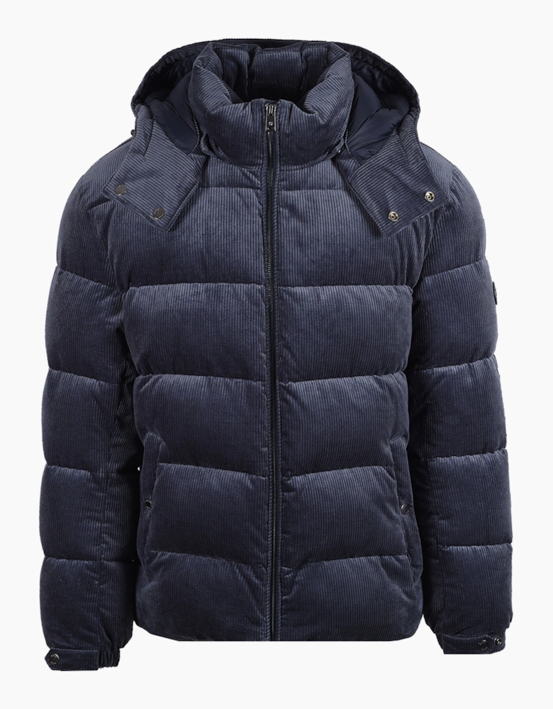 Boss Black CLAUDION CORD JACKET OPEN BLUE