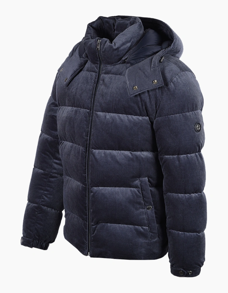 Boss Black CLAUDION CORD JACKET OPEN BLUE