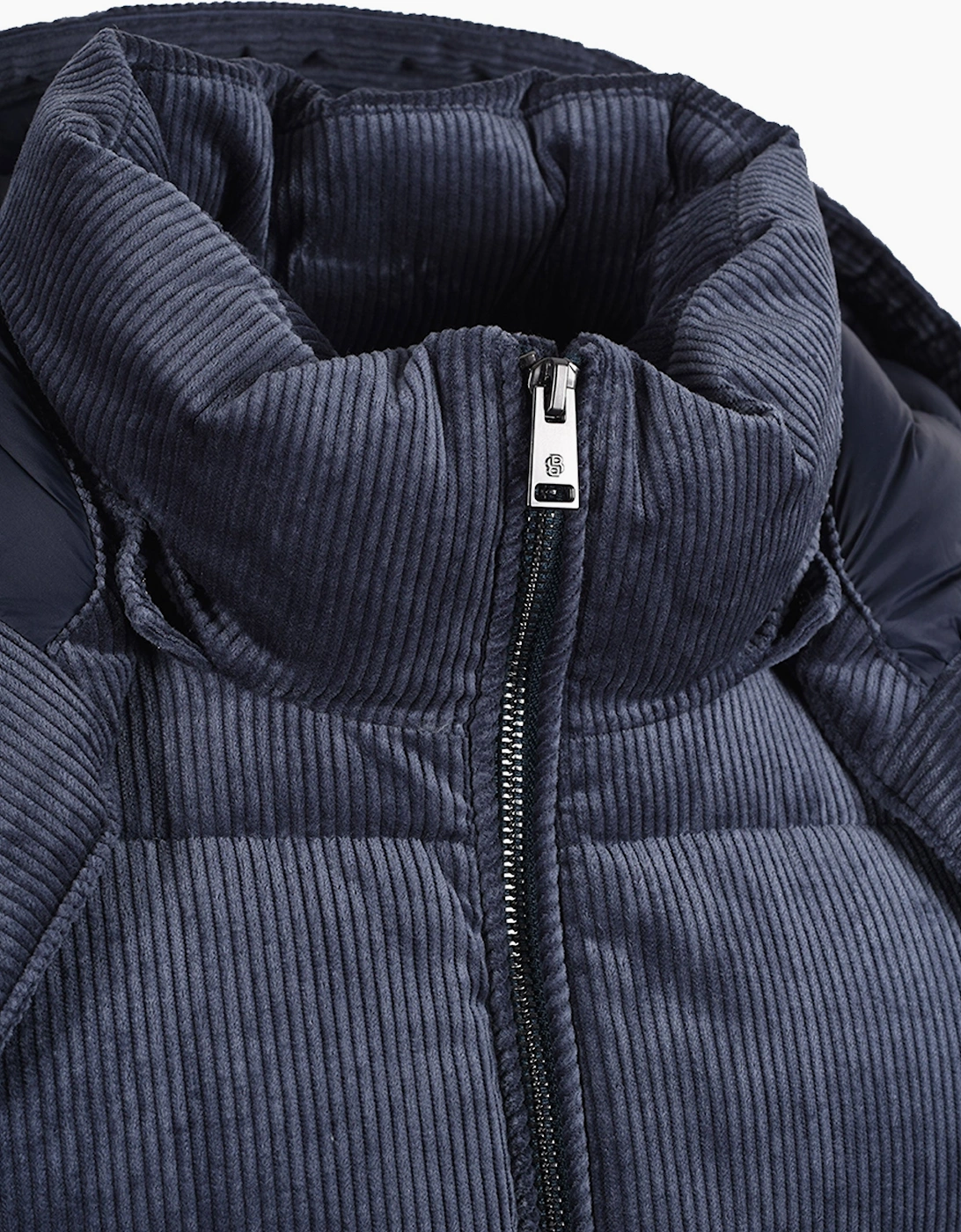Boss Black CLAUDION CORD JACKET OPEN BLUE