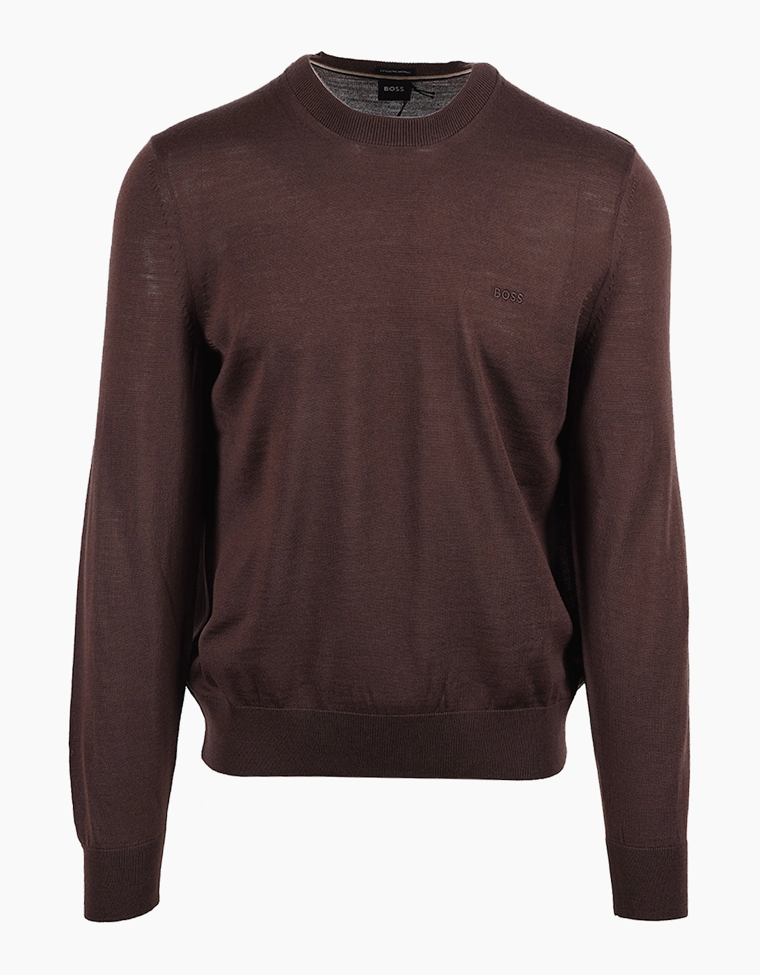 Boss Black BOSS H LENO SWEATSHIRT DARK BROWN