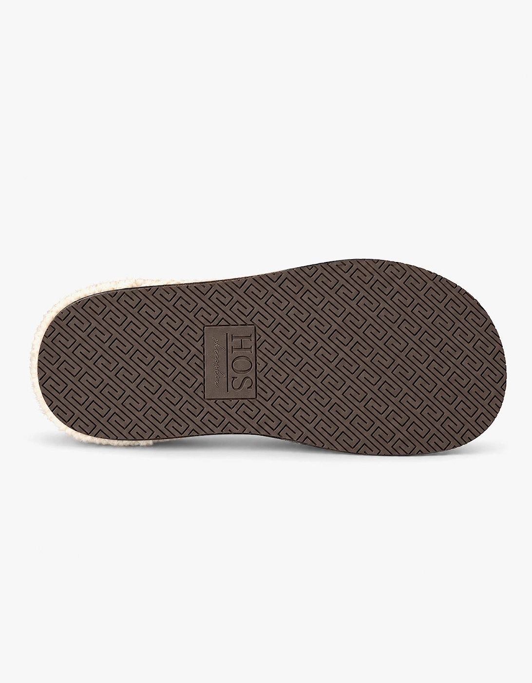 HOS Sheepskin EDWIN Mens Mules Chestnut