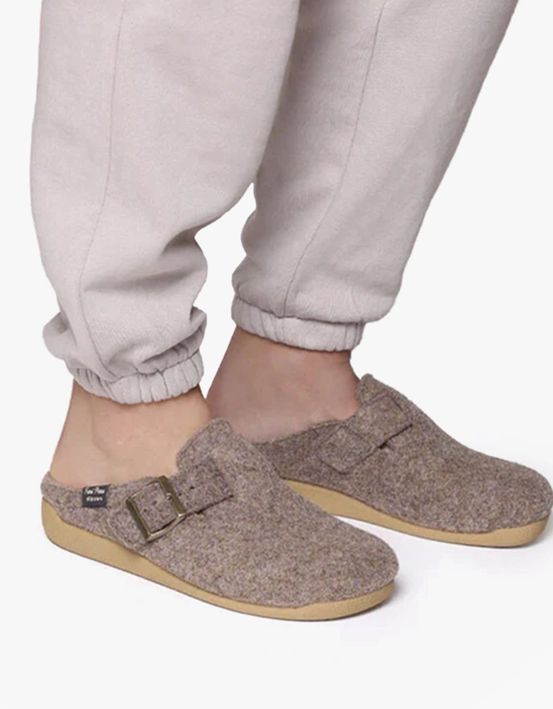 MIMA-FP Womens Mule Slippers Taupe