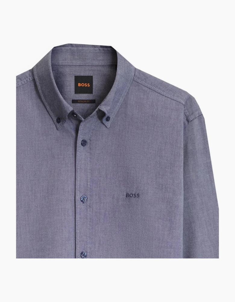 Hugo Boss Men's Blue Ricket Long Sleeved Shirt