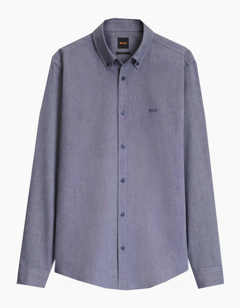 Hugo Boss Men's Blue Ricket Long Sleeved Shirt