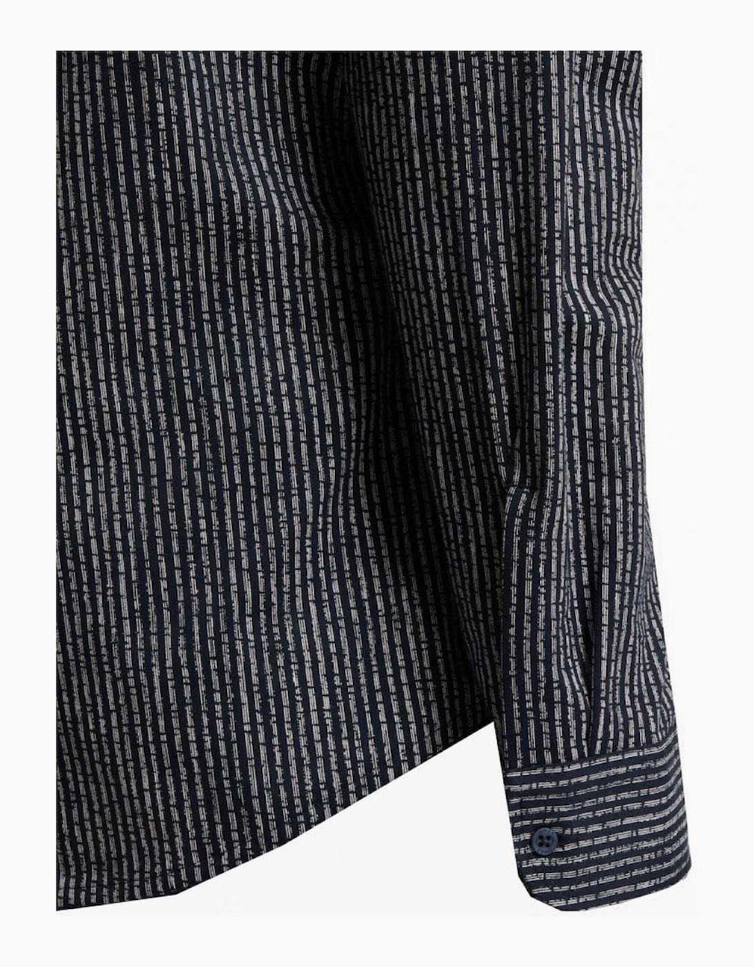 Hugo Boss Men's MyJersey Slim Fit Long Sleeved Striped Shirt