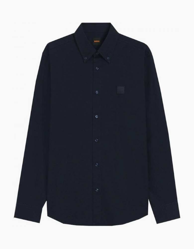 Hugo Boss Men's Navy Ricoplus Long Sleeved Shirt