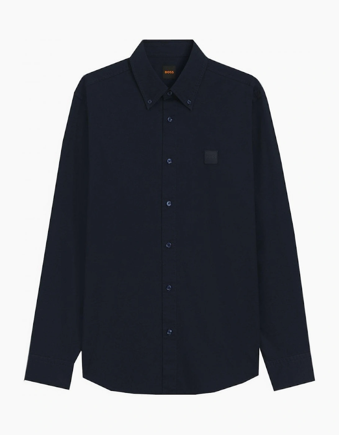Hugo Boss Men's Navy Ricoplus Long Sleeved Shirt