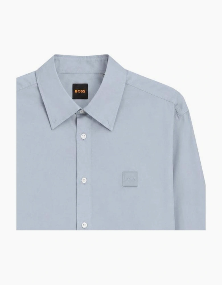 Hugo Boss Men's grey/Blue Ricoplus Long Sleeved Shirt