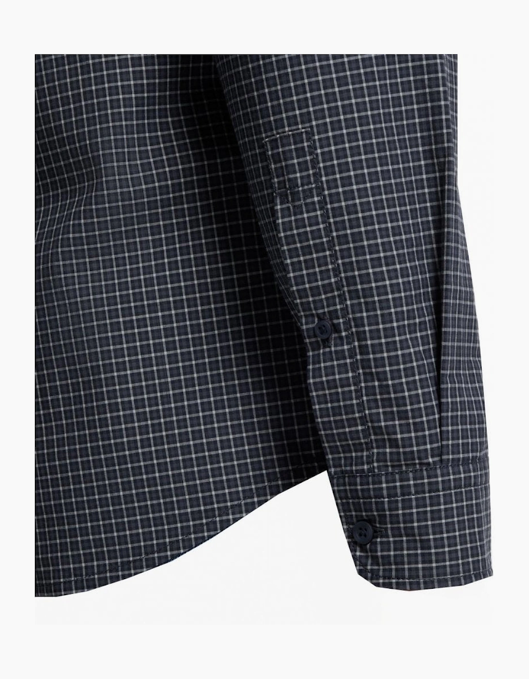 Hugo Boss Men's Navy Check Ricket Long Sleeved Shirt
