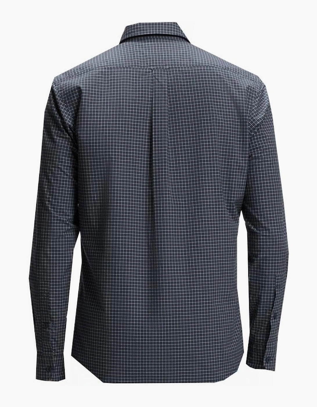 Hugo Boss Men's Navy Check Ricket Long Sleeved Shirt