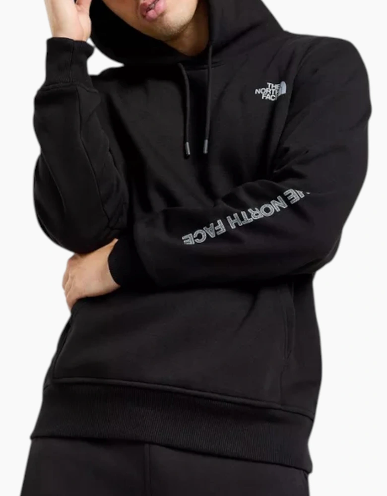 The North Face Mens Tracksuit M Outline Hoodie Fleece Jogger Sportswear Black