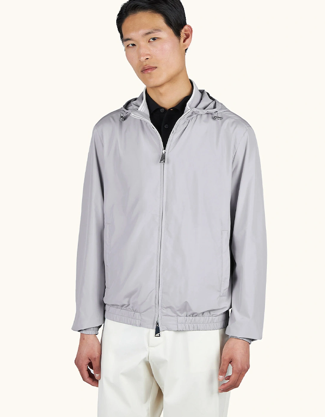 Paul & Shark Microfiber Zip-Up Windbreaker Jacket