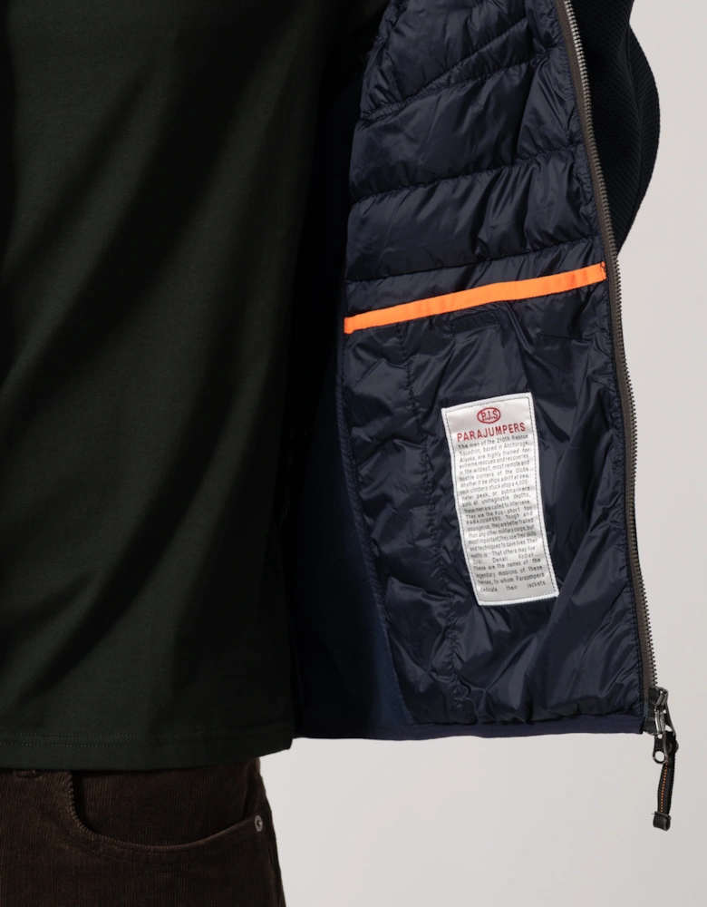 Parajumpers Nolan Mens Hybrid Hooded Jacket - Blue Navy 316