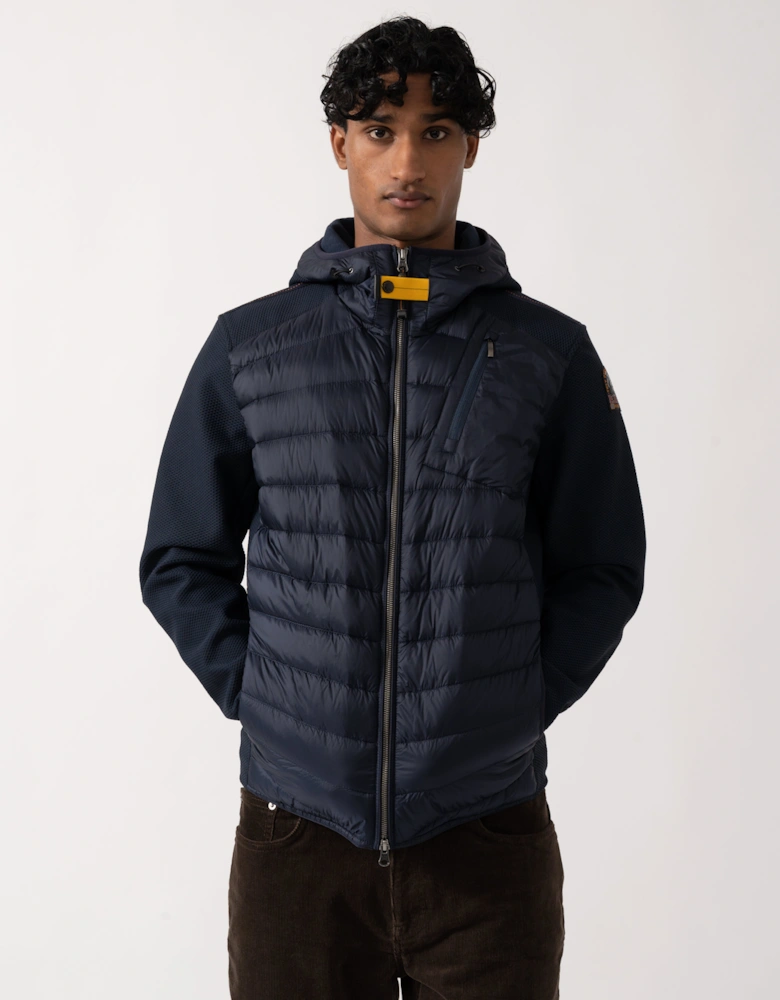 Parajumpers Nolan Mens Hybrid Hooded Jacket - Blue Navy 316